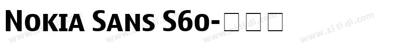 Nokia Sans S60字体转换 Nokia Sans S60字体转换